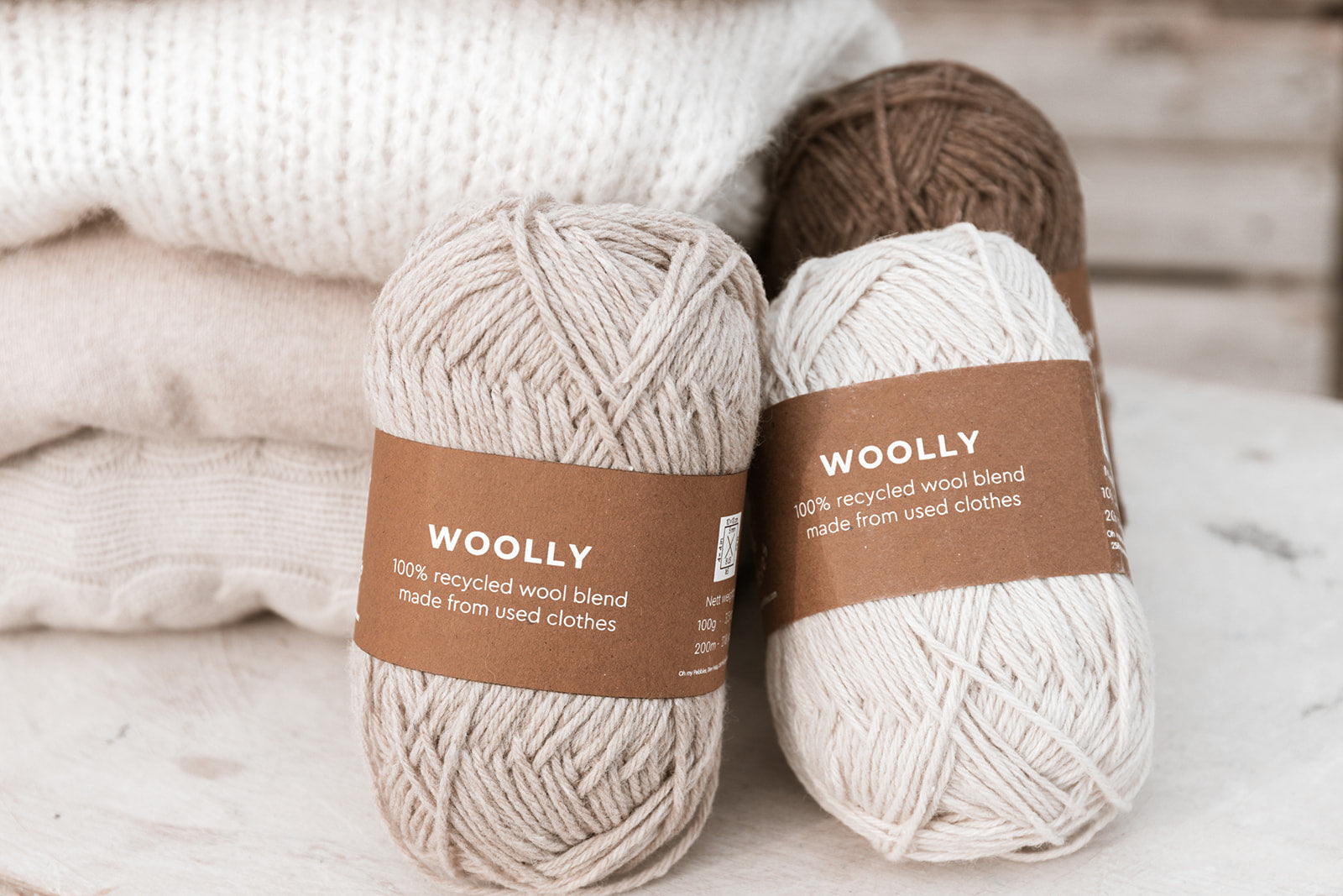 100% recycled knitting yarn made from used clothes – Oh my Pebbles